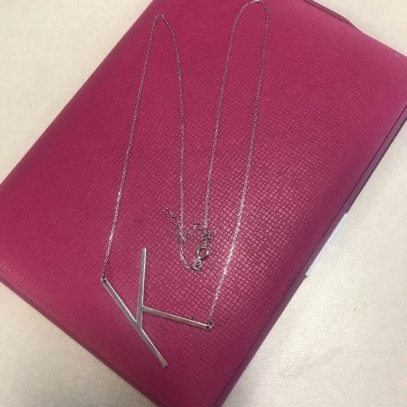 Large initial K Necklace - Picture 2 of 3